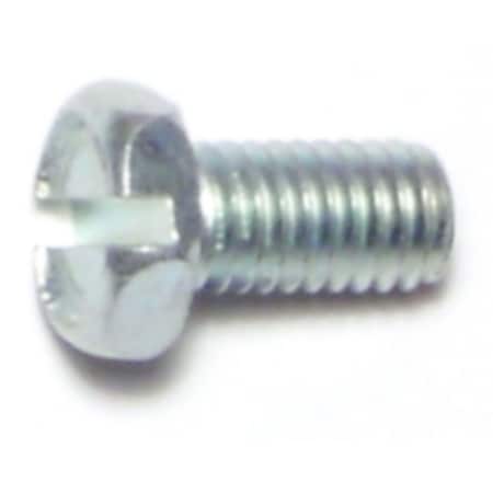 Midwest Fastener #10-32 x 3/8 in Slotted Hex Machine Screw, Zinc Plated Steel, 40 PK 65571